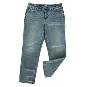 M Jeans by Maurices high rise slim straight ankle jeans size 16